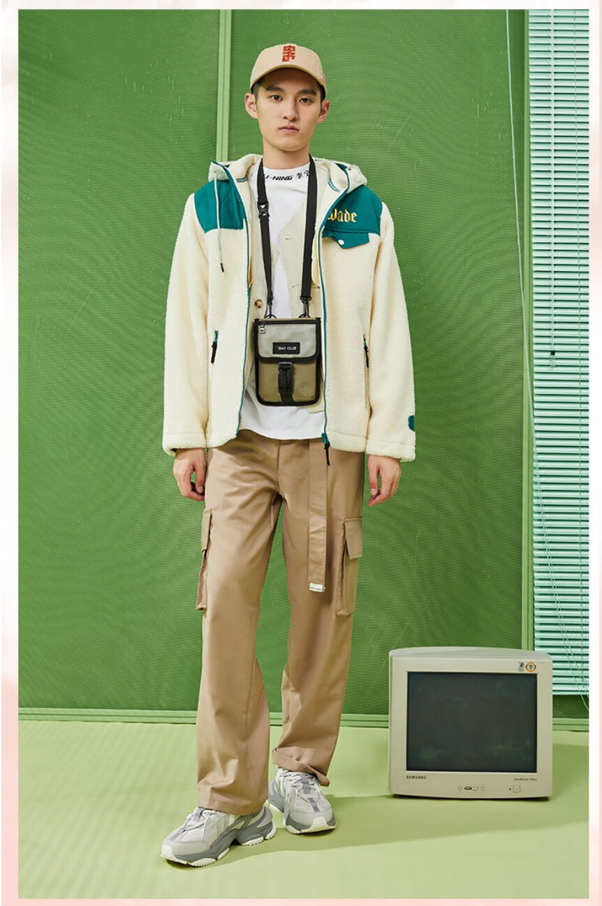 蔡程昱同款李宁休闲鞋男鞋秋季新款星云m1潮流拼接敦煌丝路探行秀款适