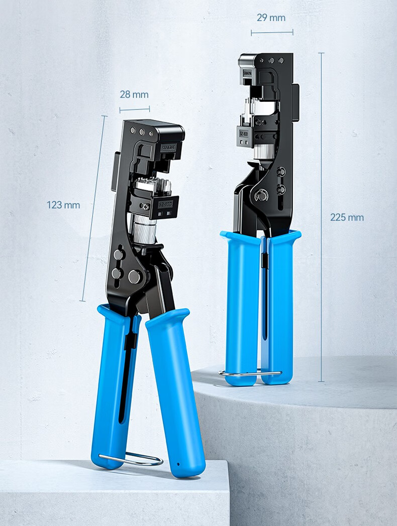 山泽(samzhe)网络模块打线钳 5/6类90度模块压接钳 工程级省力压线钳