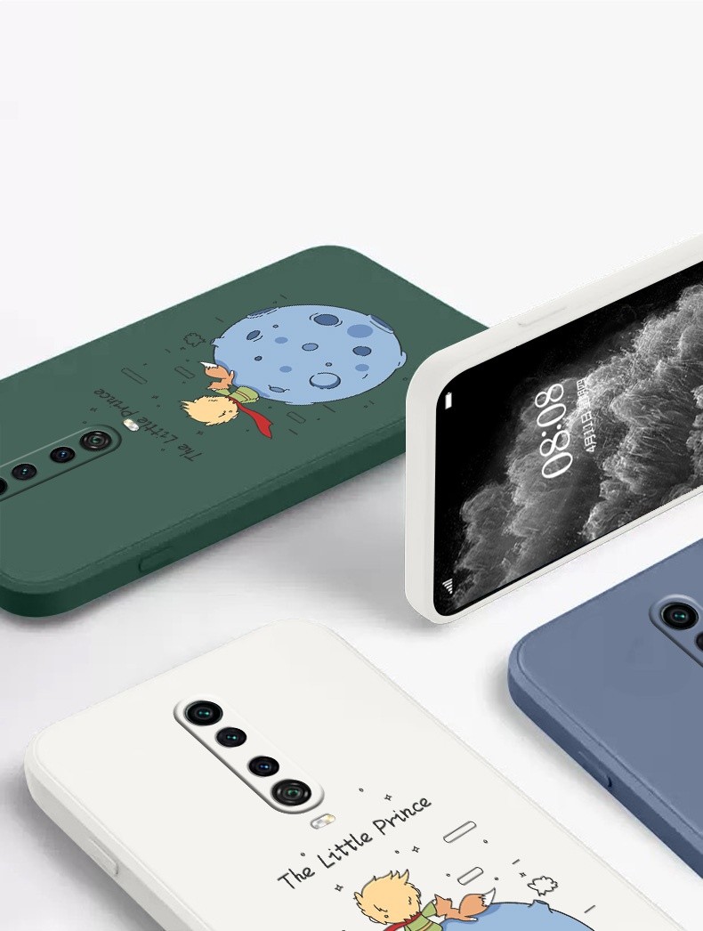 诺朵 红米k30手机壳女k30pro全包防摔小米软壳极速版魔方直边液态硅胶