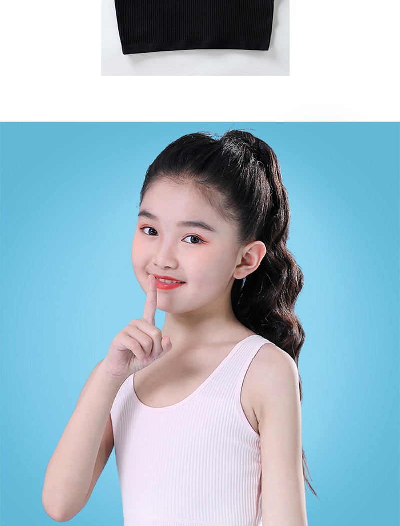 女童吊带背心纯棉发育期学生内衣8-12岁青春期专用文胸防凸点抹胸艾芽