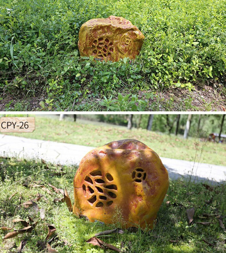 abdt 室外园林防水草坪石头音响音箱仿真喇叭巫户外花园景区公园景观