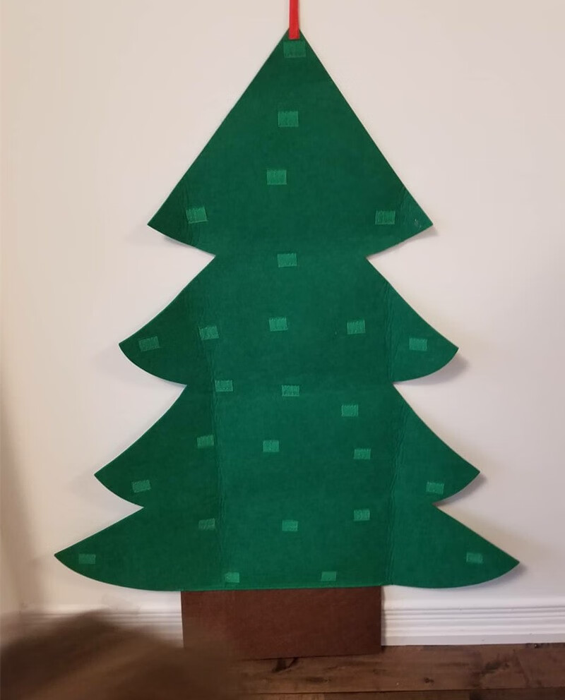 kidnoam欧美儿童不织布手工圣诞树diy粘贴自制装饰挂图玩具圣诞节礼物