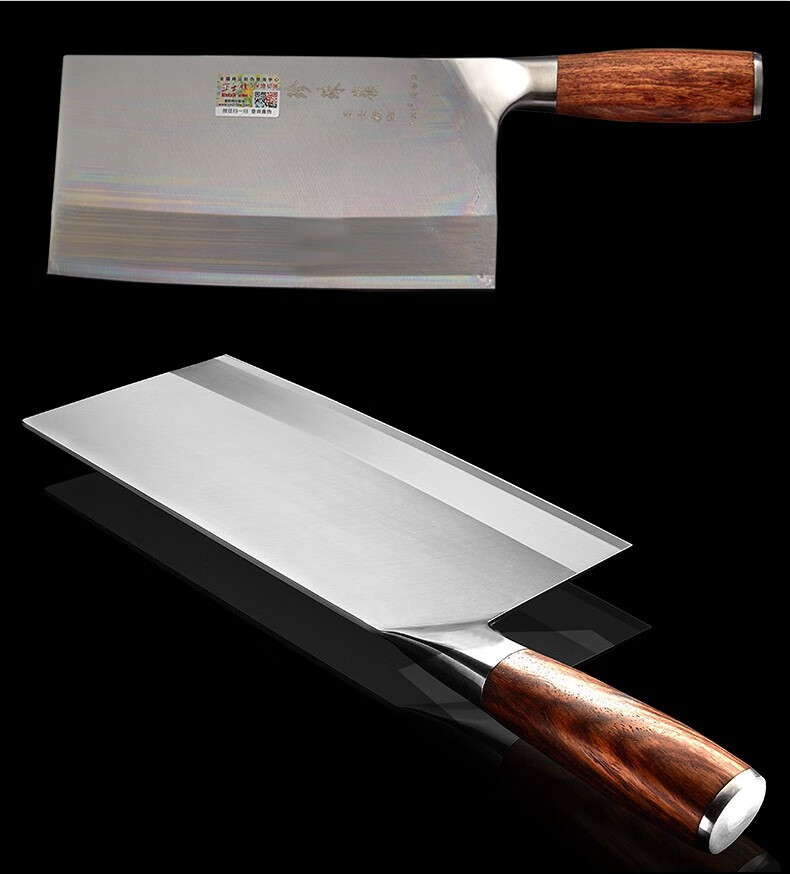 正士作金门菜刀手工锻打厨师专用斩切刀砍骨切片刀文武两用菜刀家用超