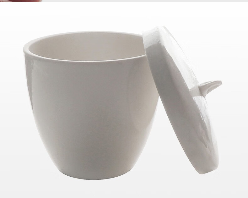 实验室瓷坩埚 带盖耐高温陶瓷坩埚 瓷中埚 陶瓷坩埚15ml