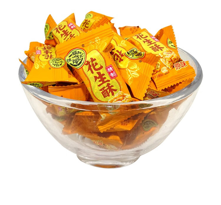 徐福记 花生酥花生糖 500g 散装称 新年年货 婚庆回礼喜糖 休闲零食