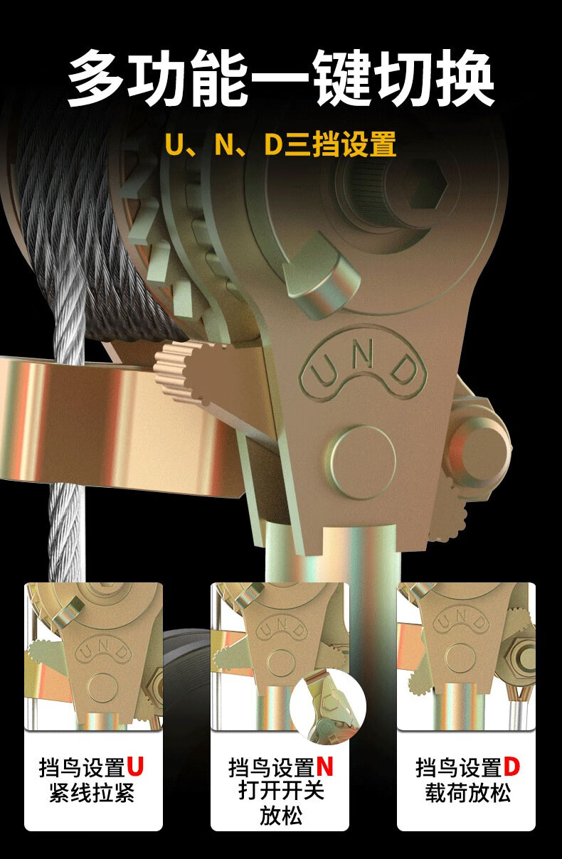 多功能电工力紧线器钢丝绳绞拉紧器万能手动大棚拉线收紧卡头 多功能