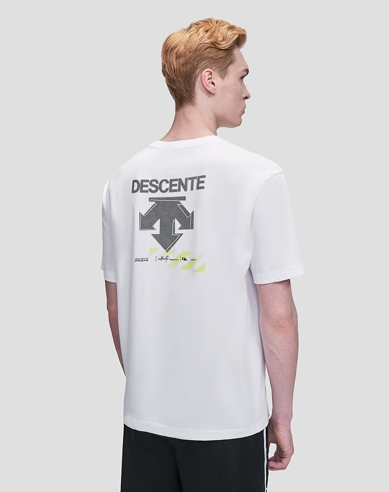descente迪桑特sportsstyle短袖t恤d1323uts53荧光绿lmm17092a