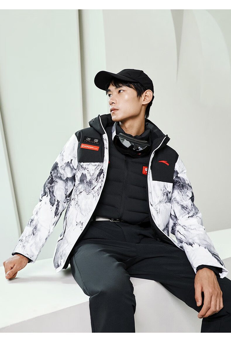 安踏(anta) 安踏热雪羽绒服丨防泼水羽绒外套男冬季加厚保暖上衣外套