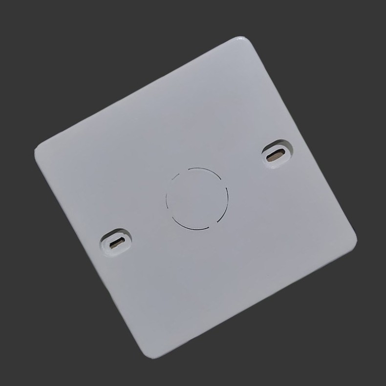pvc方线盒盖板阻燃86型方盖板空白面板暗装接线盒底盒保护盖20孔通用