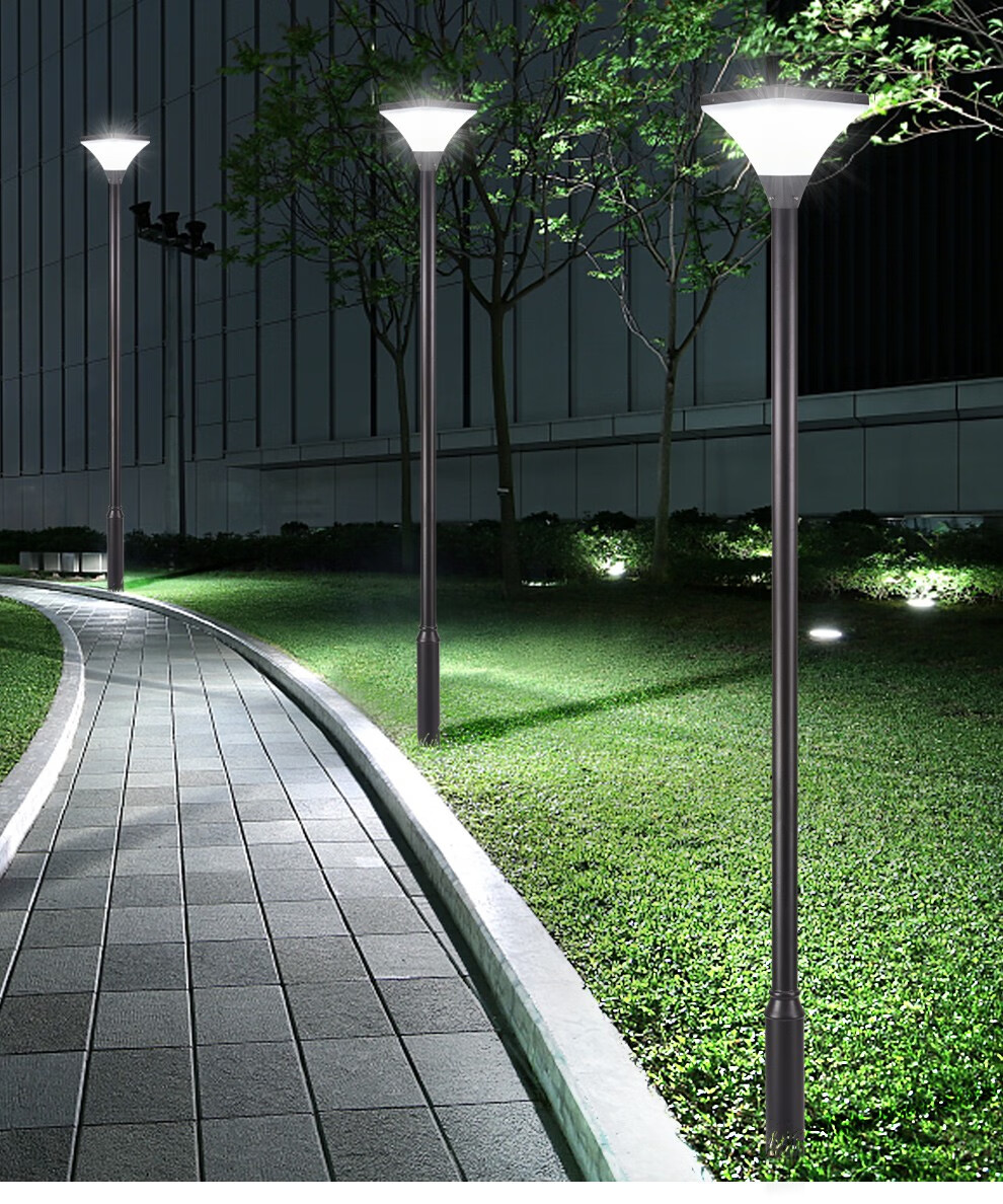 尊彩 太阳能庭院灯户外防水花园别墅小区照明灯3米4米室外高杆景观路