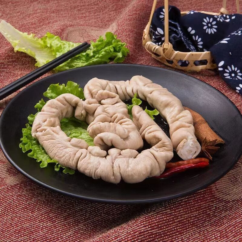 5斤半熟猪大肠新鲜现煮去油冷冻大肠卤味食材批发半成品1斤法拉尔特