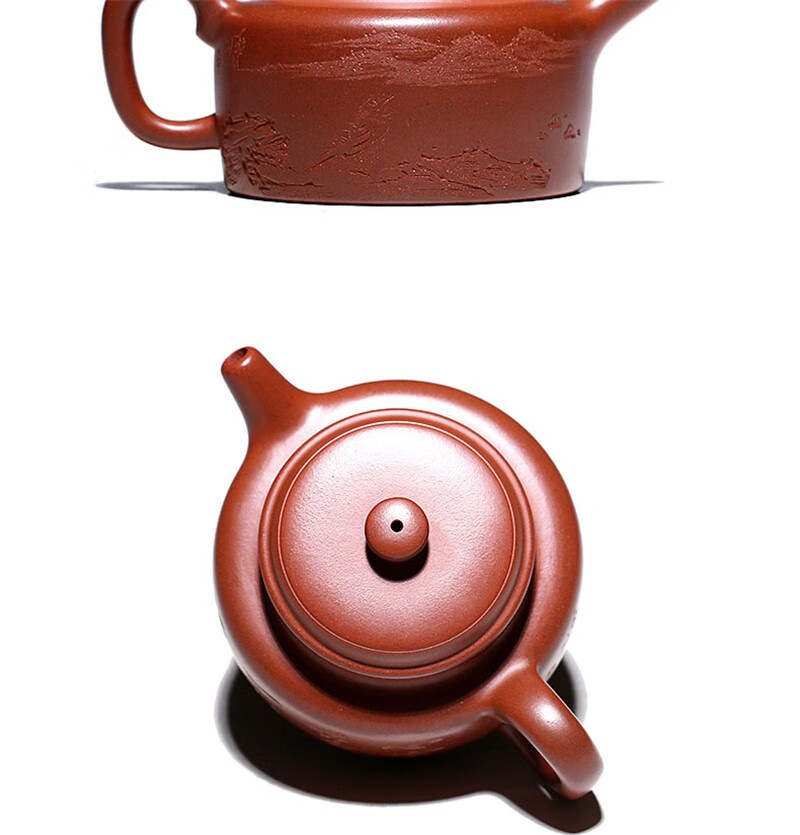yikes twins宜兴收藏级紫砂壶实力匠人刘志作品红皮龙德钟220cc 德钟