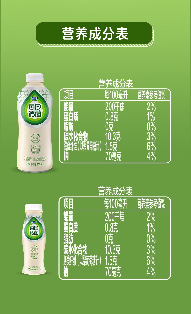 【日期新鲜】每日活菌活性乳酸菌饮品原味益生菌发酵乳饮料瓶装整箱