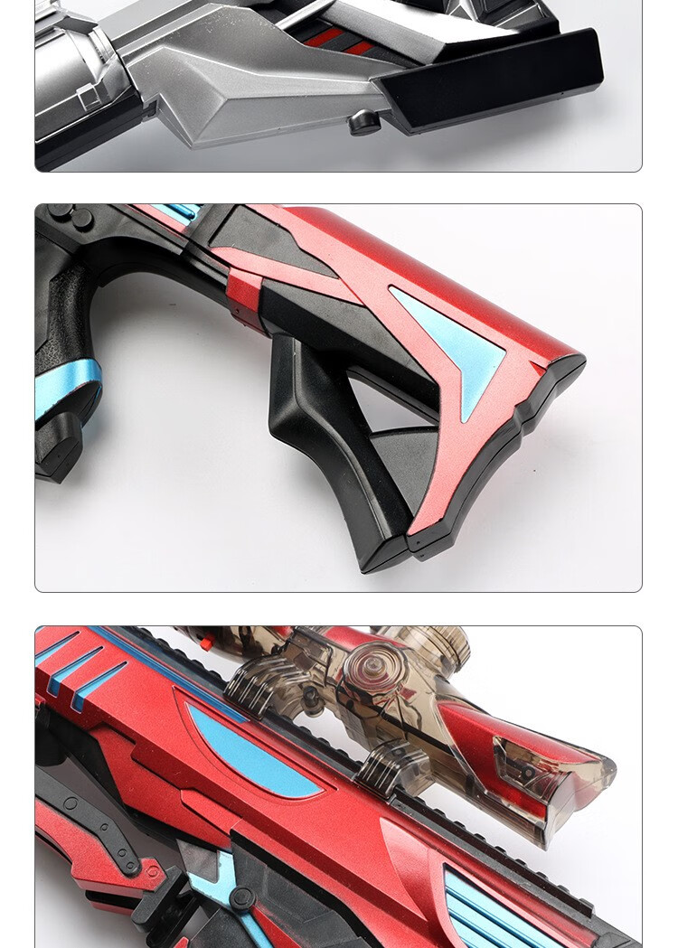 巴雷特阻击枪男孩儿童玩具枪水弹枪手动软弹枪可发射 节日礼物 银色