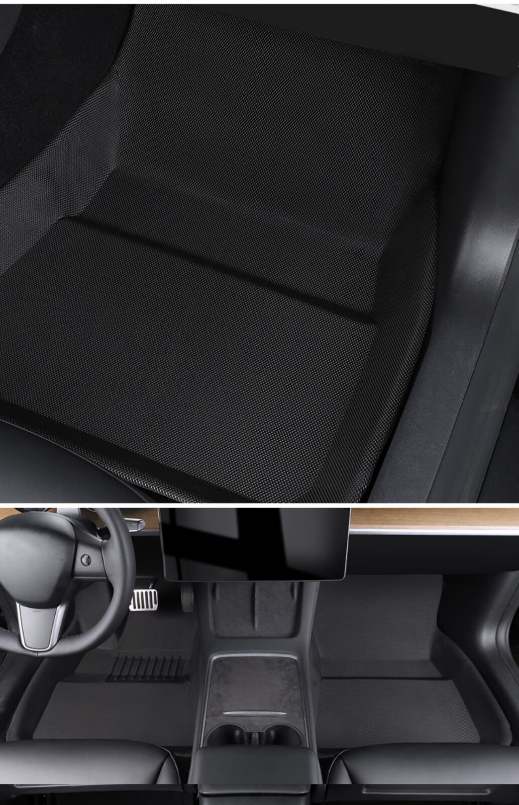 abaz适用特斯拉model3专用脚垫全包围modely脚垫tpe汽车改装配件丫 21