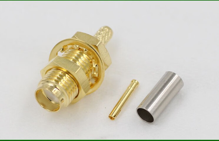 首千(shochan)sma射频公母头rp-sma-1.5路由接头压接rg174/rg316线 a