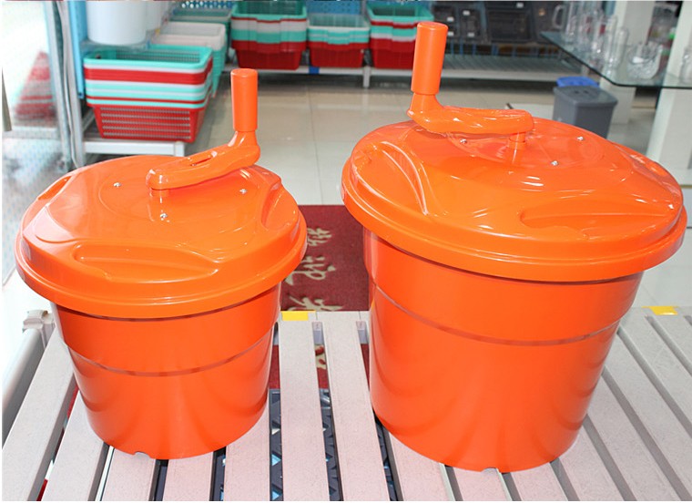 加粗手把蔬菜甩干桶色拉桶沥水桶脱水器10l20l商用 脱水桶10l(10升)