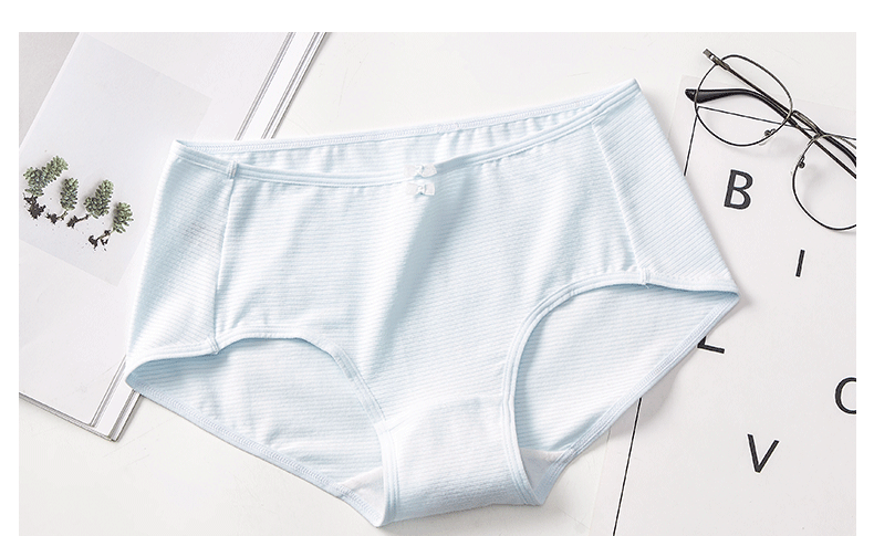 幻薇少女内衣棉质发育期学生贴身舒适三角裤中腰短裤白1条l