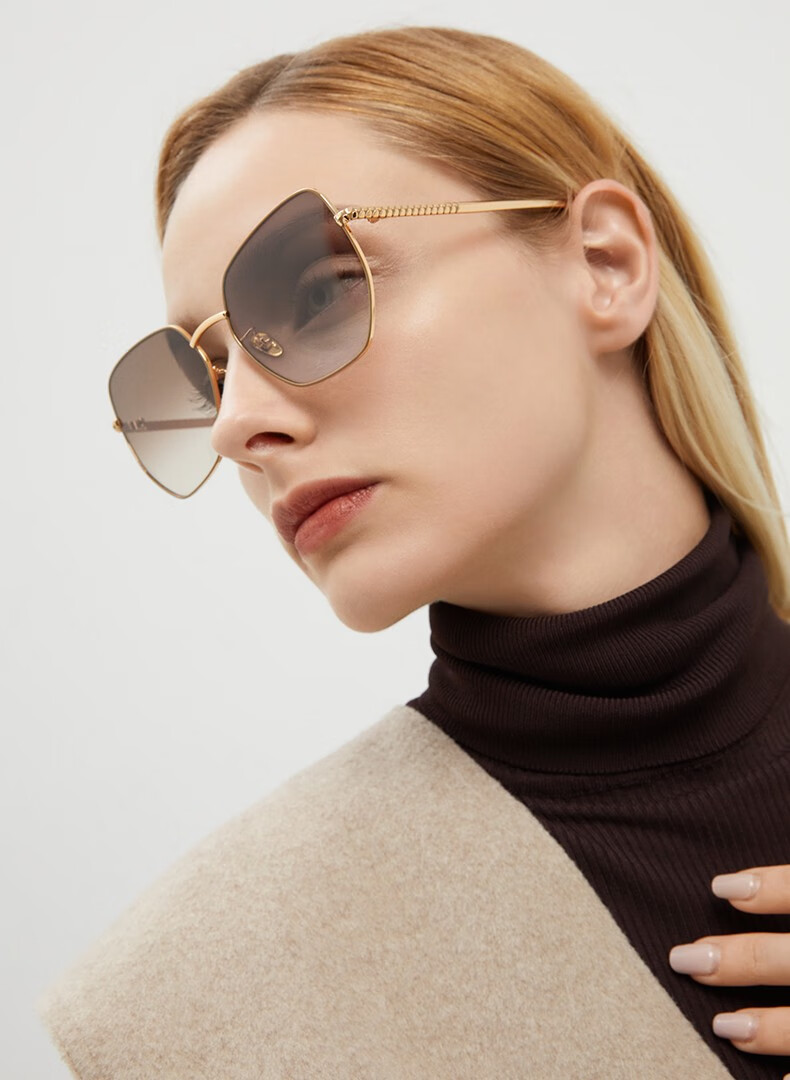 charleskeith夏季ck371280474女士摩登时尚太阳眼镜rosegold玫瑰金色