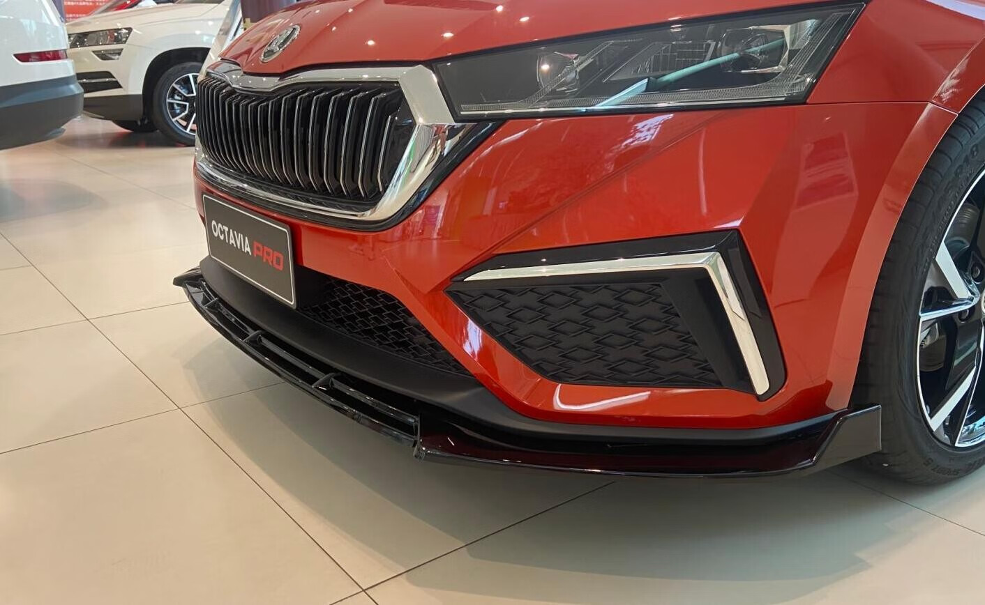 rm斯柯达明锐pro前唇前铲尾翼改装专用前杠小包围外观装饰件21明锐pro