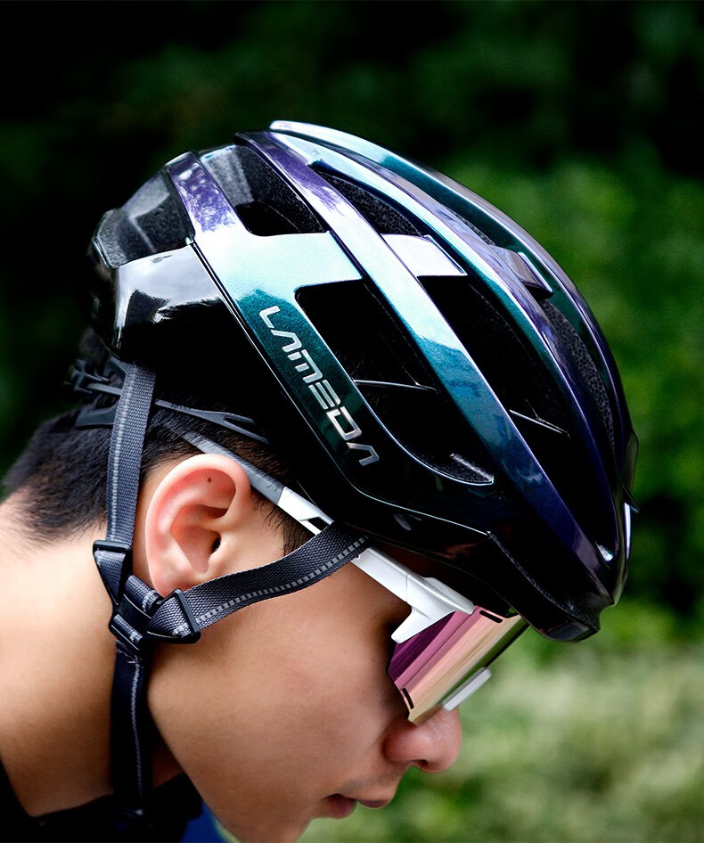 兰帕达龙骨气动骑行头盔男女山地公路车安全帽自行车帽子单车装备白色