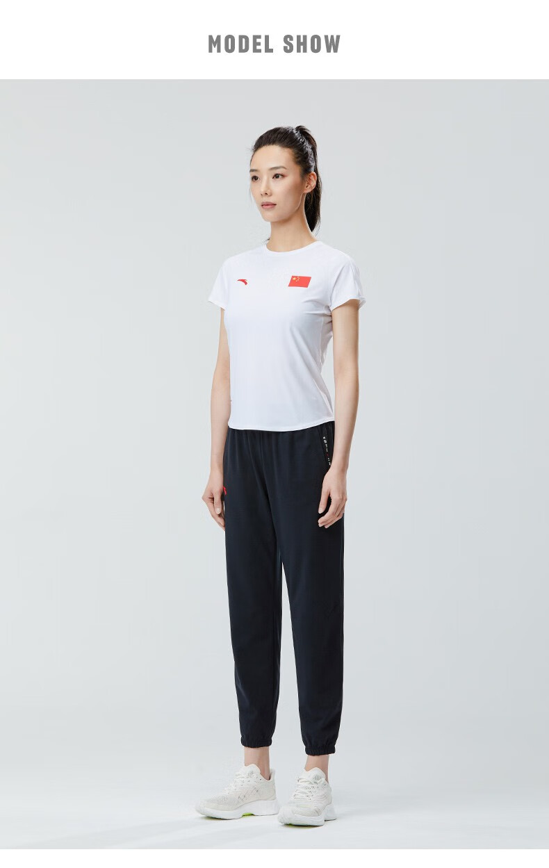 安踏(anta) 【安踏冠军全天候系列】冬奥特许商品国旗款女运动t恤