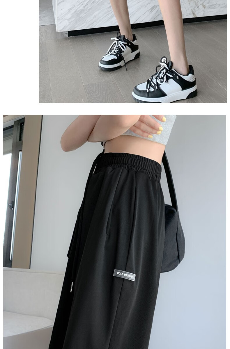 LangSha Ice Silk Shorts for Women, Summer Lightweight High-Waist Loose-Fitting Slimming Wide-Leg Mid-Length Pants, Quick-Dry Casual Sports Knee-Length Shorts 15
