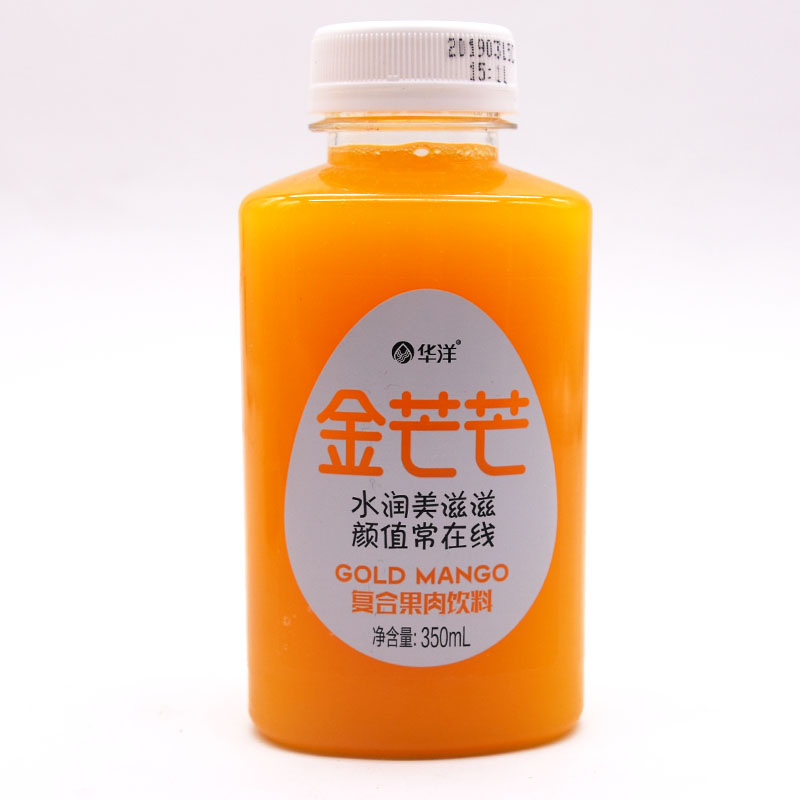 华洋金芒芒复合果肉饮料350ml*15瓶聚会小瓶装芒果汁浓缩果汁饮品