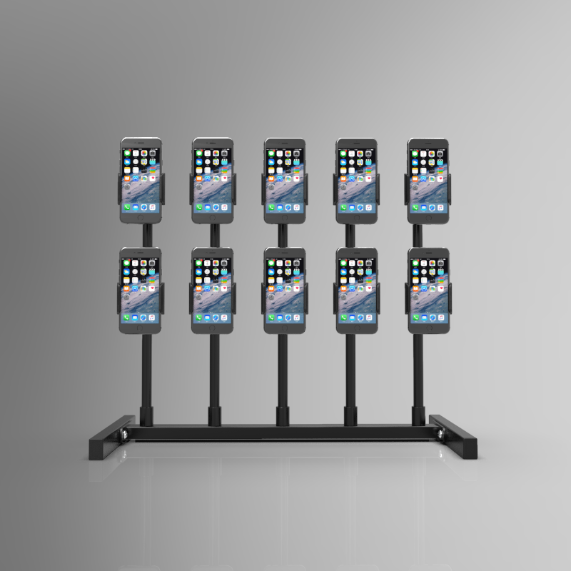 抖音手机直播展示架抖音快手手机群控支架多台手机工作室桌面s7111五