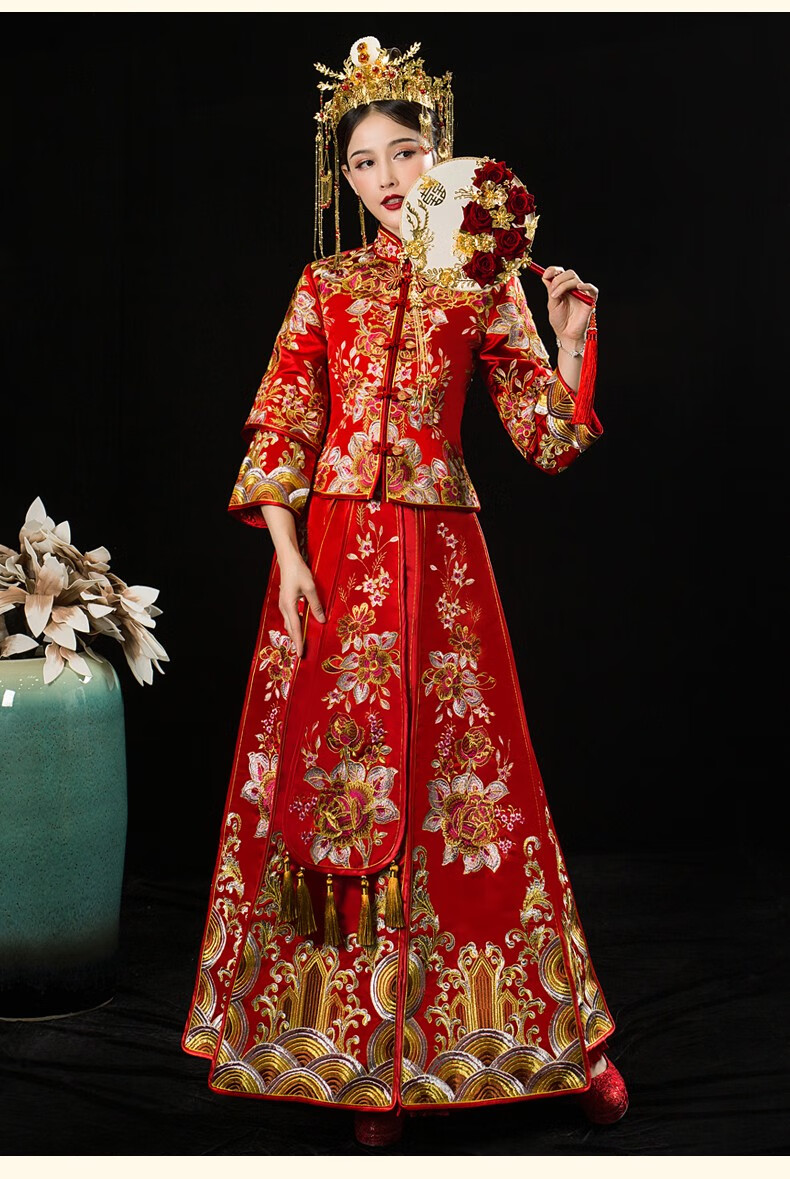 爱妃专宠 秀禾服新娘2020新款婚纱礼服中式结婚宴敬酒服新娘嫁衣喜服