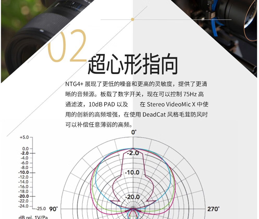 rode罗德采访挑杆单反麦克风摄像机微电影录像收音话筒ntg4指向性广播