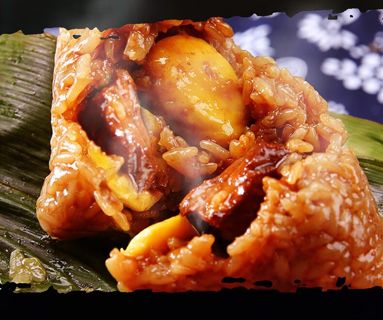 嘉兴粽子板栗肉粽369只梅干菜肉粽子多口味新鲜手工真空包装批发实惠