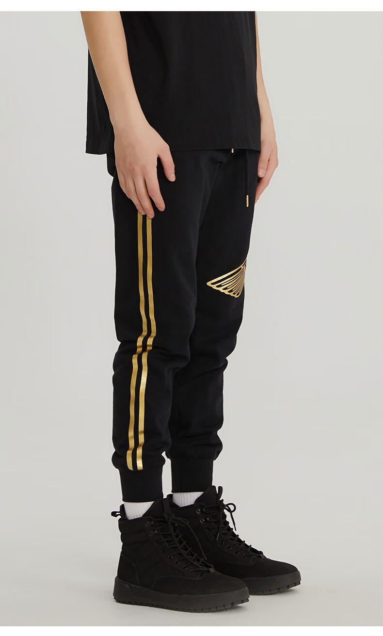 boylondon 秋季大老鹰刺绣针织长裤情侣装b202nd405502