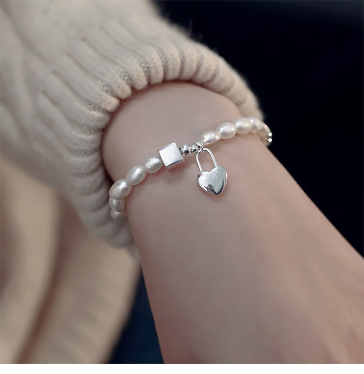 克拉苏(crassus) 爱心珍珠手链女新款轻奢复古时尚高级感手链生日礼物