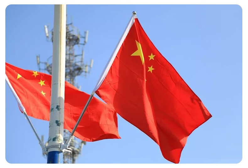 捷斯淇国旗红旗中号壁挂旗党旗团旗五星红旗户外室外斜插式型国旗门口