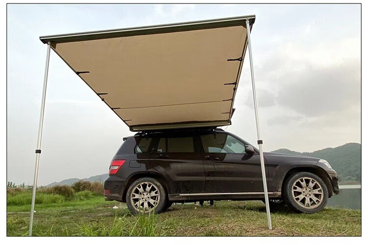 自驾户外车顶天幕汽车侧边帐篷车载帐篷车顶遮阳棚遮阳伞蓬防晒 2×2.