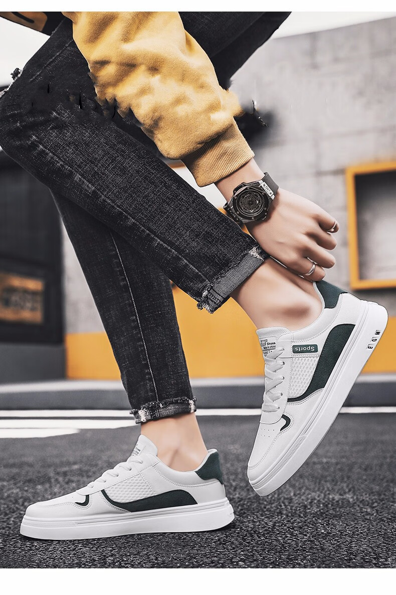 劾凿鞋子男鞋春季新款休闲鞋男士时尚板鞋男生韩版潮流老爹鞋男学生