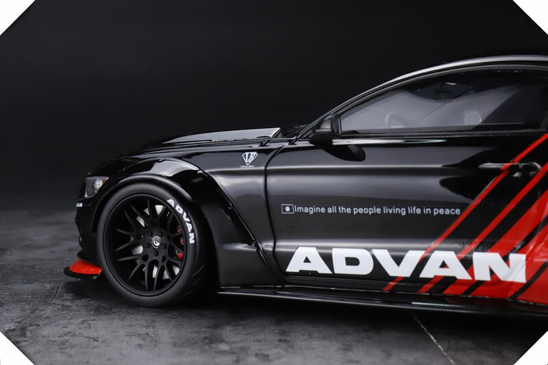 gt spirit 1:18 福特野马mustang advan涂装 lb宽体版 树脂限量汽车