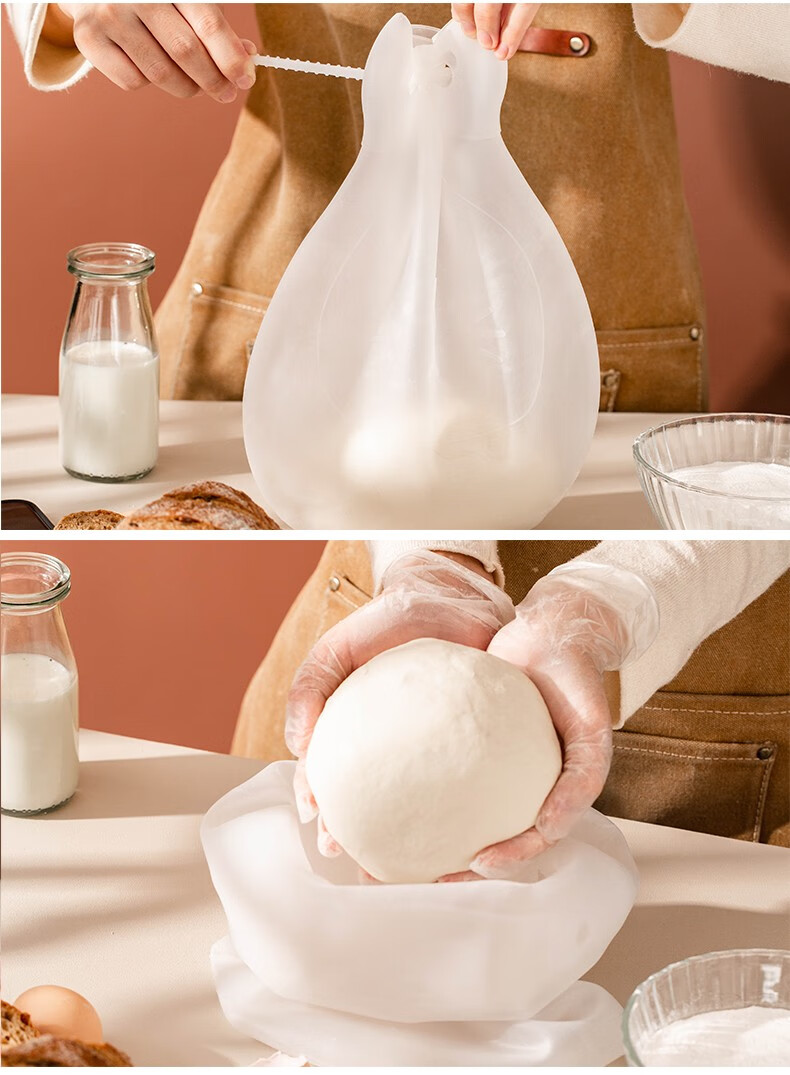 英国vinland 食品级硅胶揉面袋和面袋家用不粘手揉面加厚发面袋加厚醒
