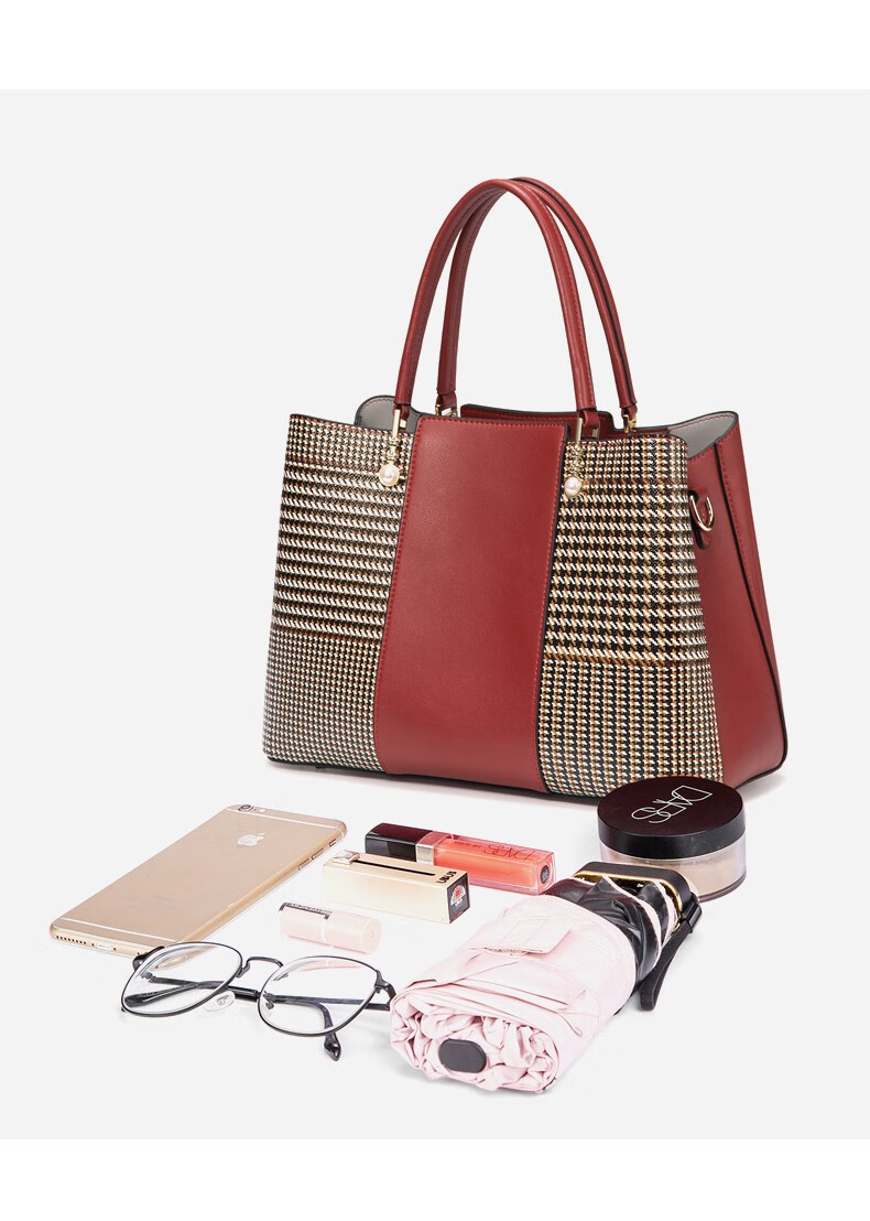 七夕节礼物劳斯尼亚rollsnea手提包女新款中年女士大包大容量婚礼女包