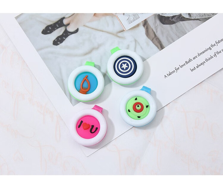 夏季卡通儿童驱蚊扣防蚊纽扣孕妇儿童驱蚊扣户外植物精油驱蚊扣 10个