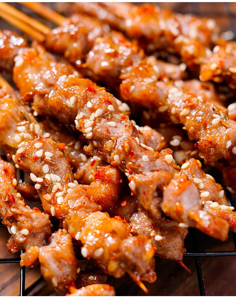 木屋烧烤食材羊腩肉串烤串羊肉烧烤串串户外半成品10