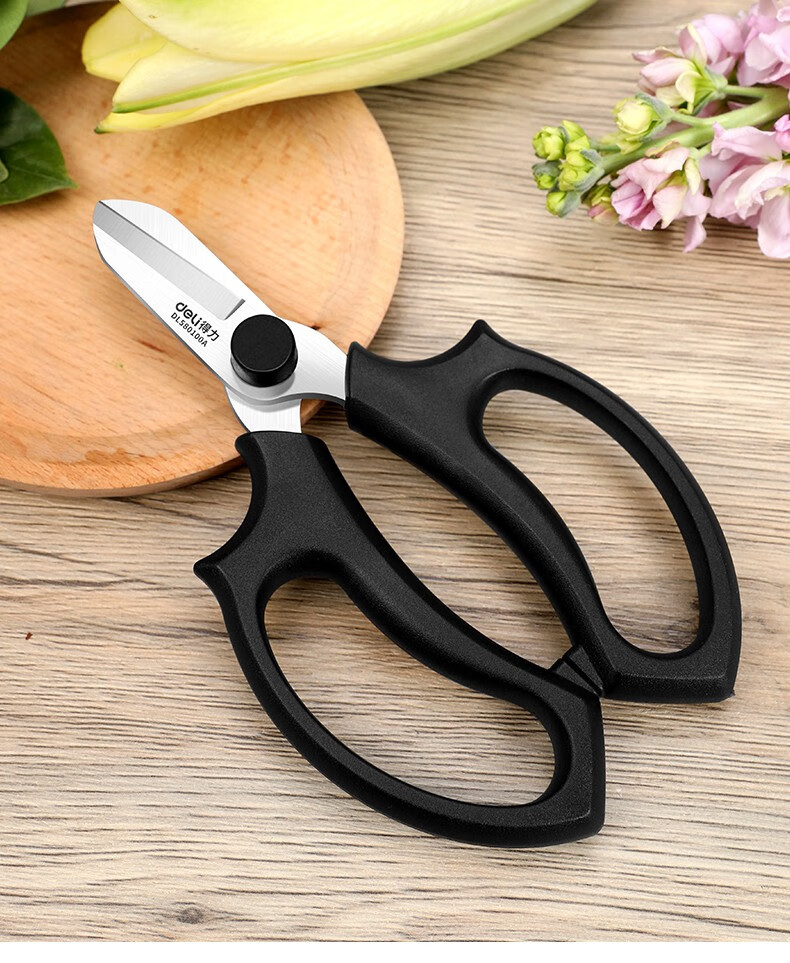 得力deli园艺修花剪刀家用花艺剪鲜花插花剪花草花店专用工具花枝剪dl