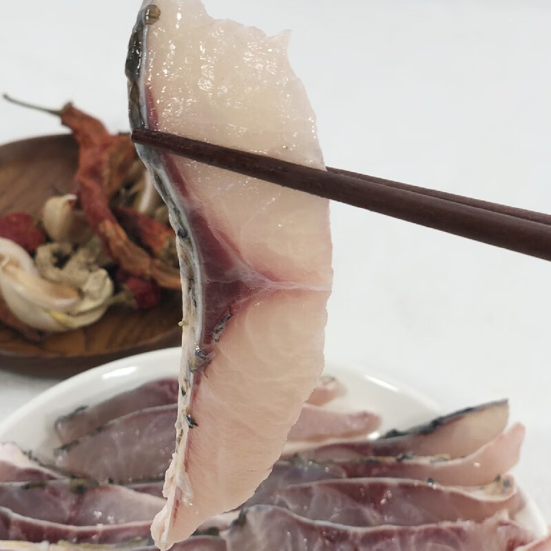 真鱼快微山湖生态草鱼生鱼片酸菜鱼片手工现切草鱼片现切净重500g