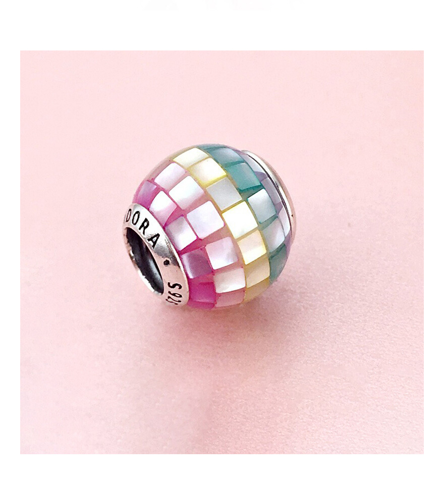 降价拍]全新PANDORA 潘多拉缤纷彩色方块串珠送女友797183MPR-珍品拍卖-京东拍卖
