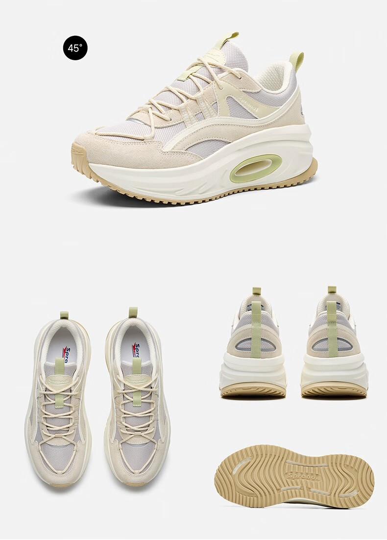 sprandi斯潘迪dome户外丨运动鞋女鞋户外徒步软底舒适休闲鞋 黑/金属