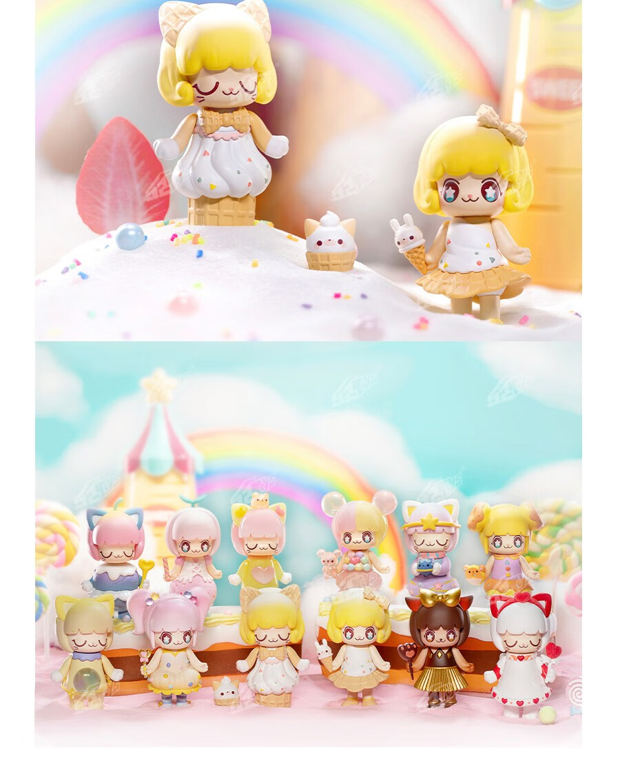52toyskimmymiki甜品派对系列盲盒可爱少女手办潮玩桌面摆件抖音网红