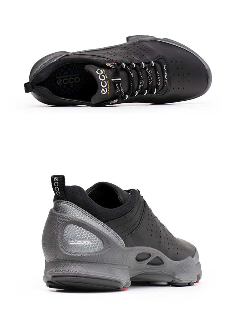 ecco爱步健步鞋男黄景瑜同款运动百搭潮鞋老爹鞋牛皮091504系列01023