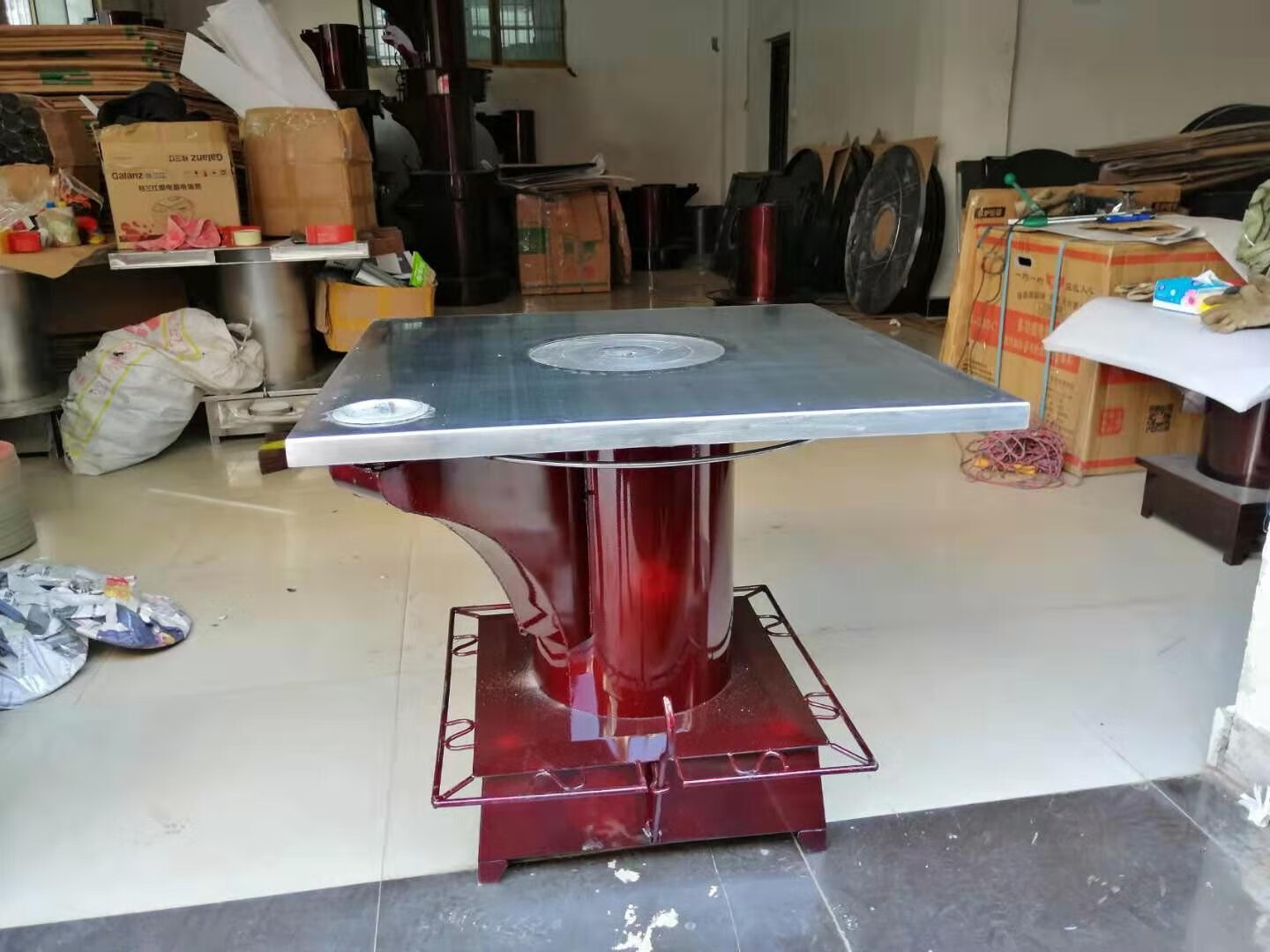 厂家直销加厚贵州回风炉子铁炉子家用取暖炉烤火炉煤炭炉圆形炉面i板