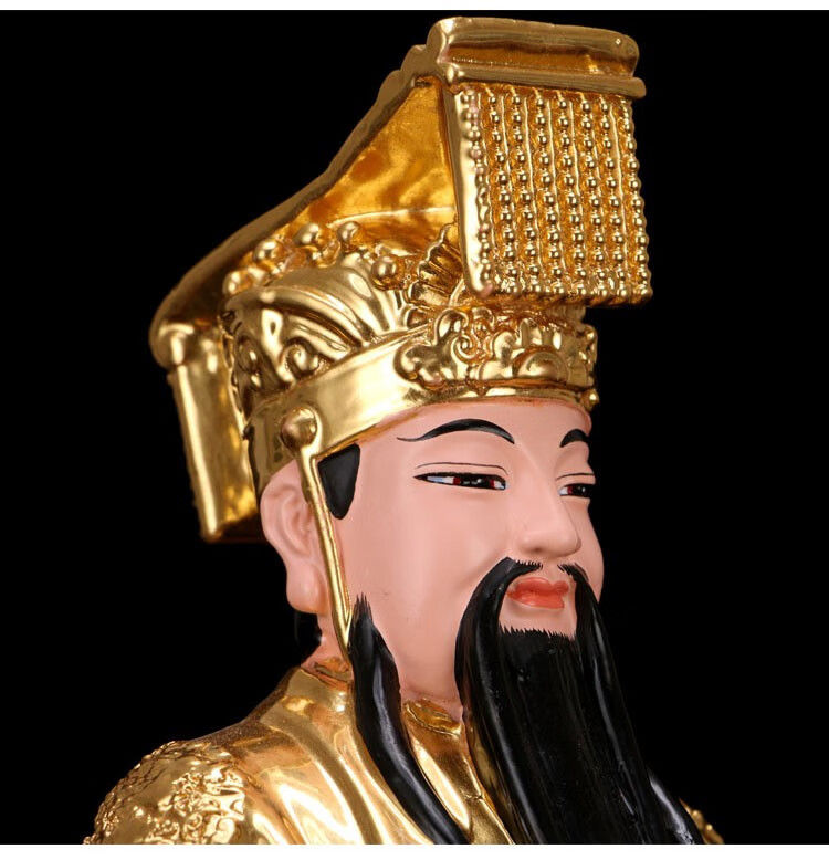 玉皇大帝神像 台湾纯铜贴真金玉皇大帝王母娘娘瑶池金母玉帝道教神像